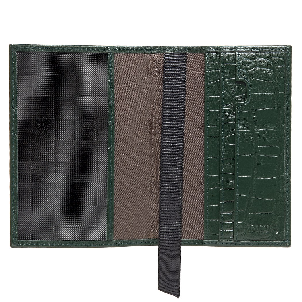 Kroko Baskılı Deri Pasaportluk