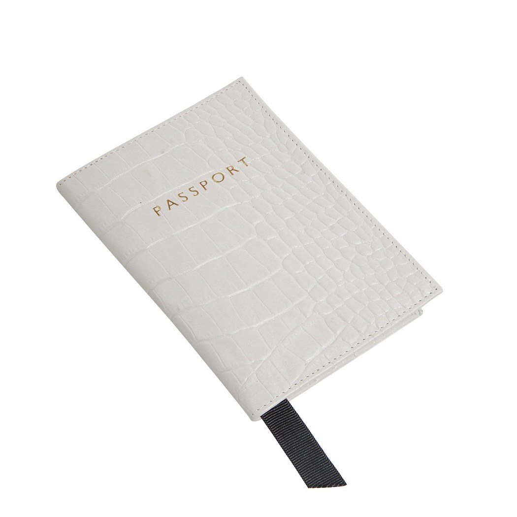Kroko Baskılı Deri Pasaportluk