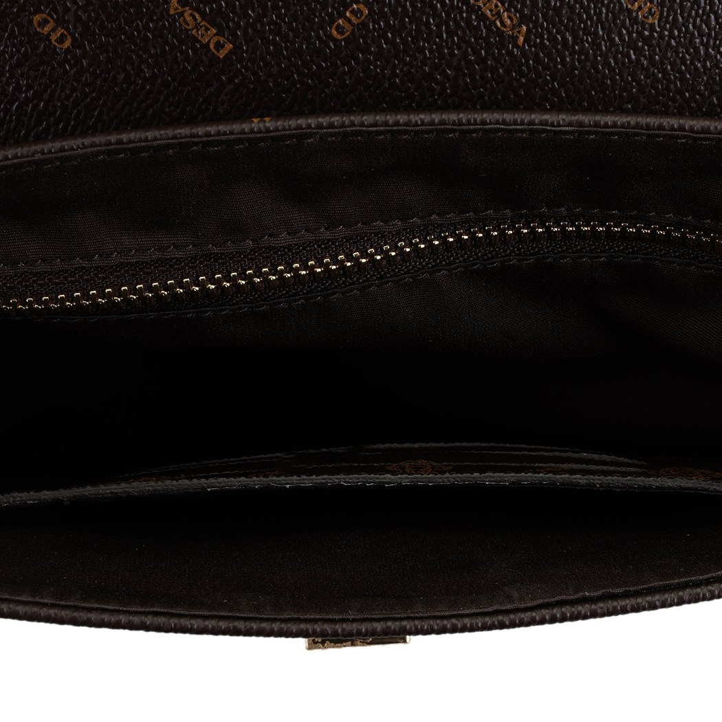 Kyle Kahve Kadın Monogram Deri Omuz Çantası