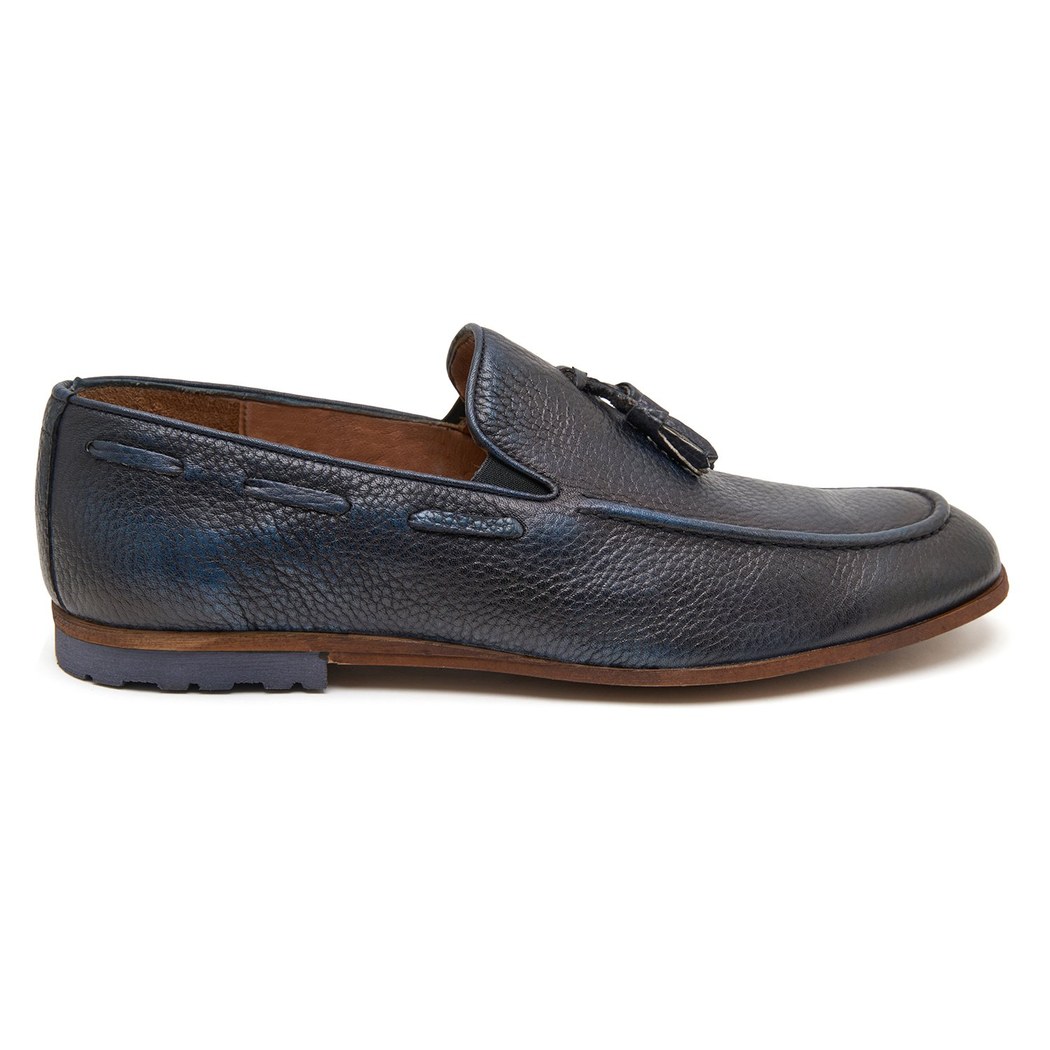 Lacivert Bazyli Erkek Deri Loafer
