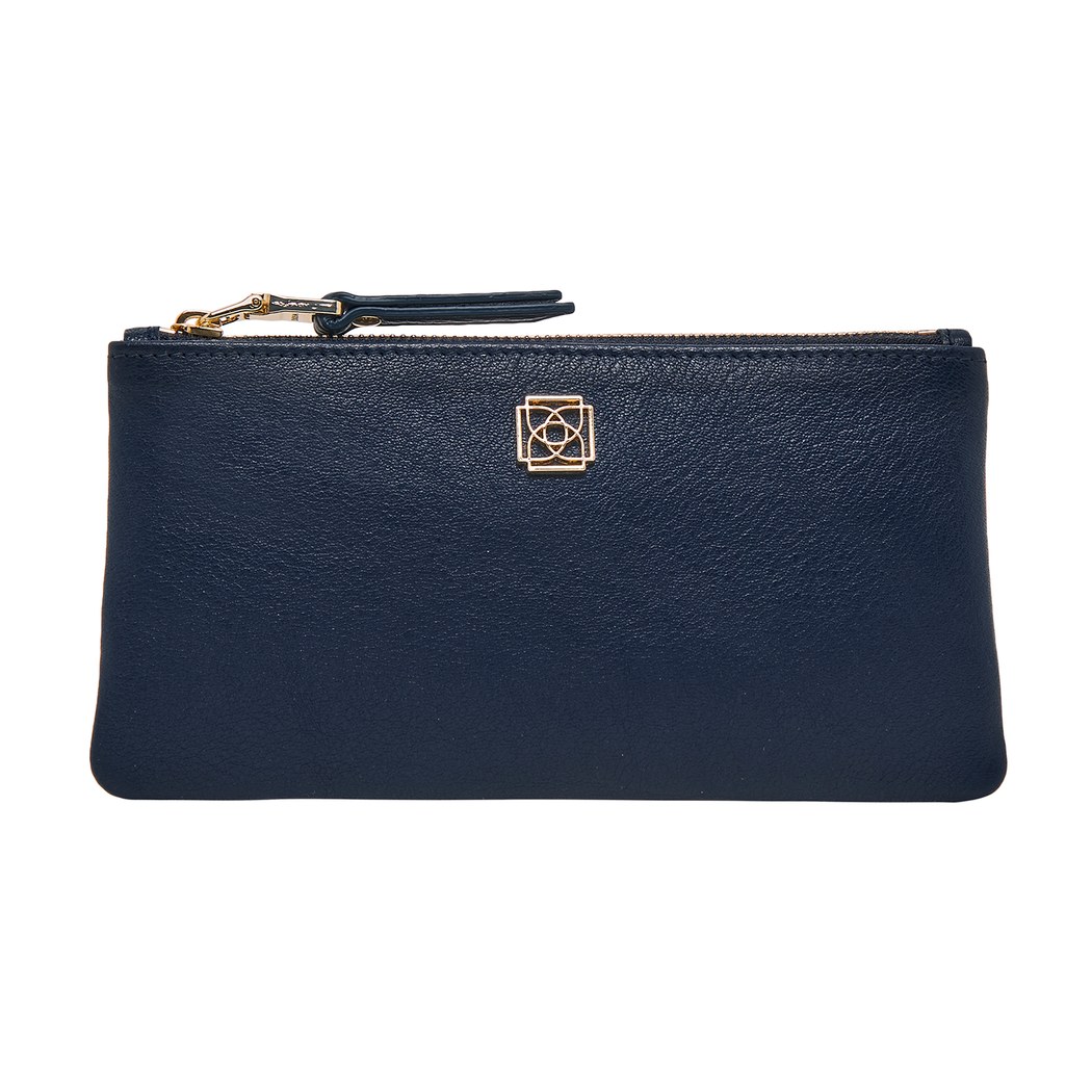 Lacivert Elica Kadın Deri Cüzdan