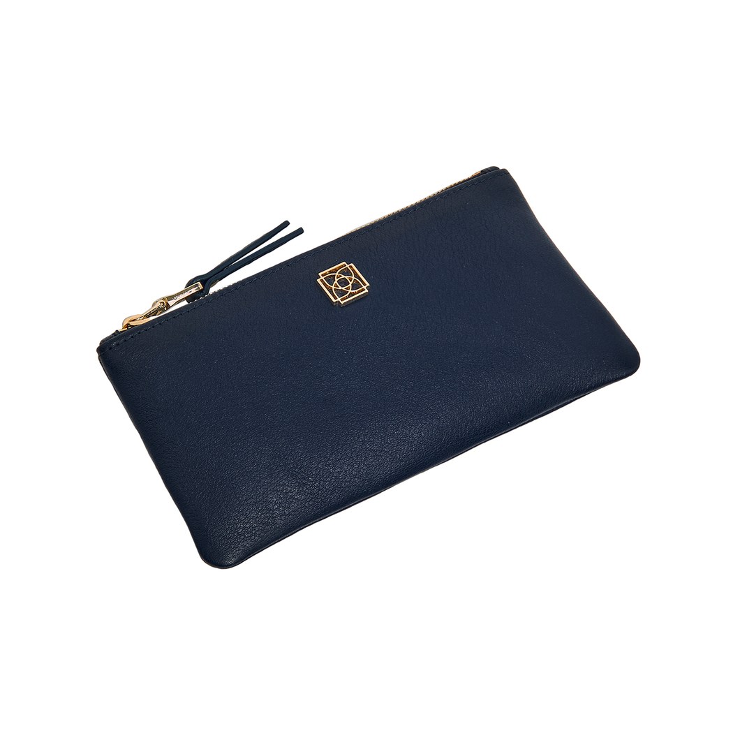 Lacivert Elica Kadın Deri Cüzdan