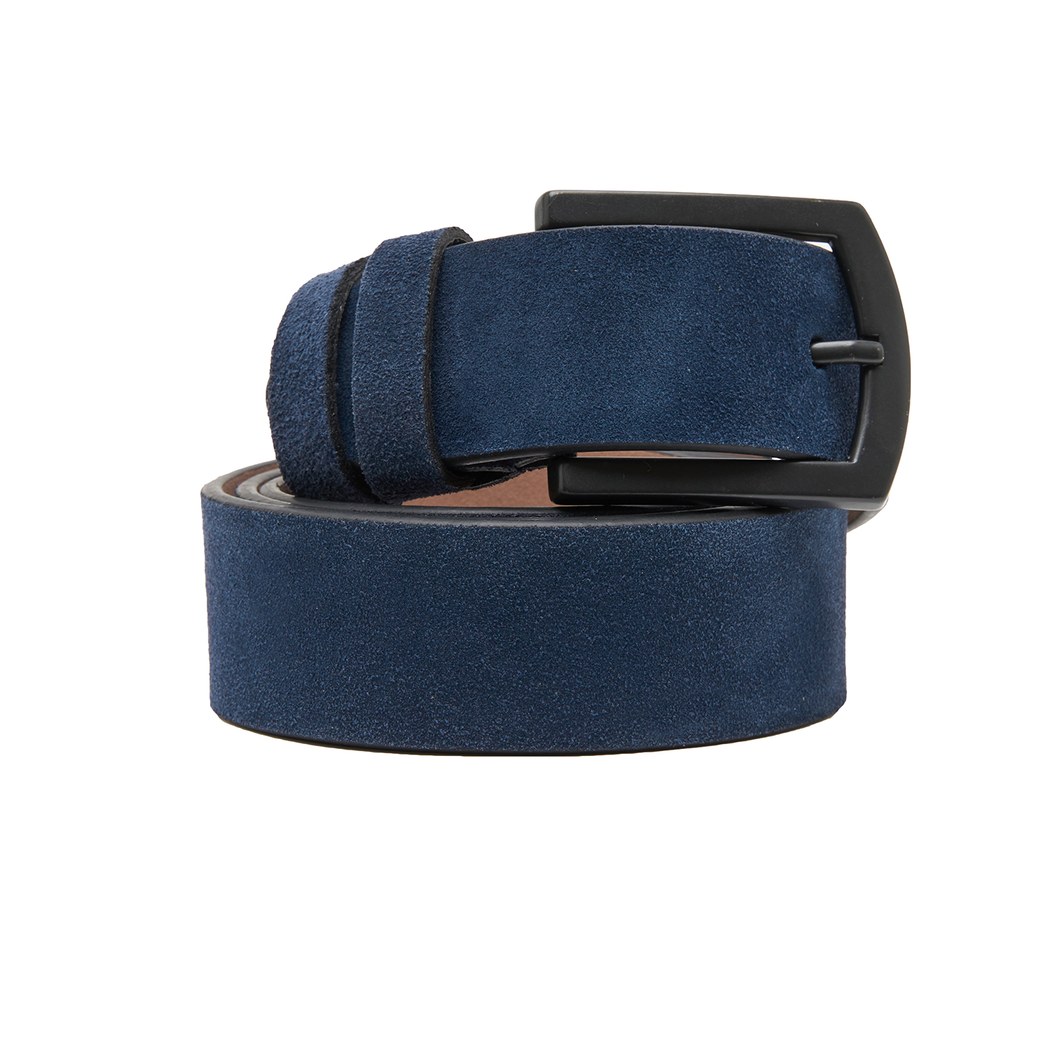 Lacivert Erkek Süet Kemer