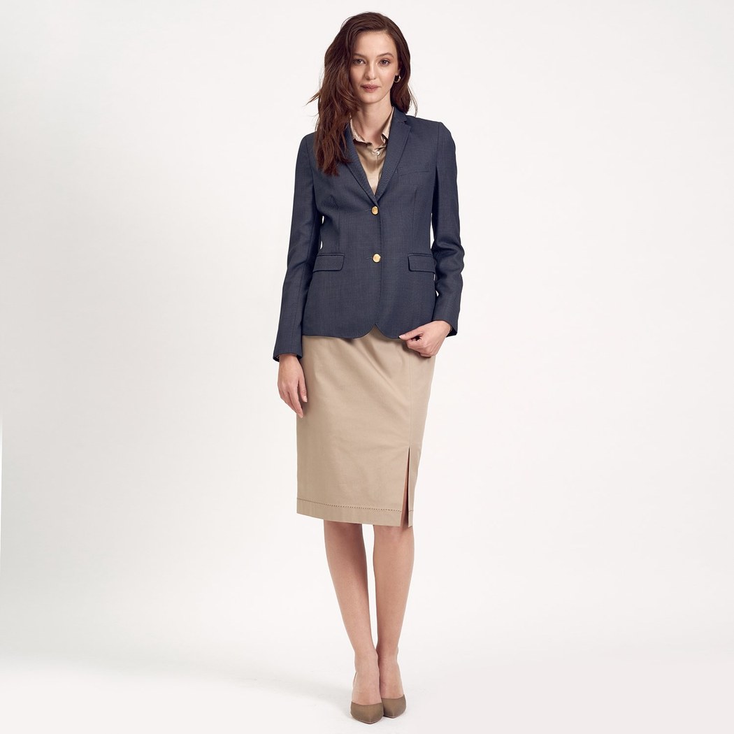 Lacivert Klasik Kadın Ceket