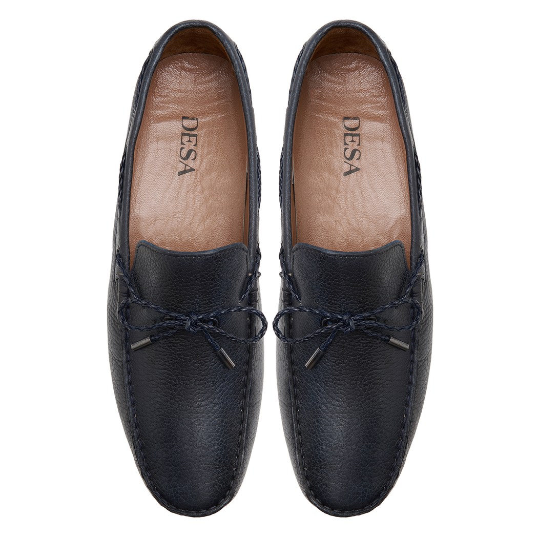 Lacivert Positano Erkek Deri Loafer