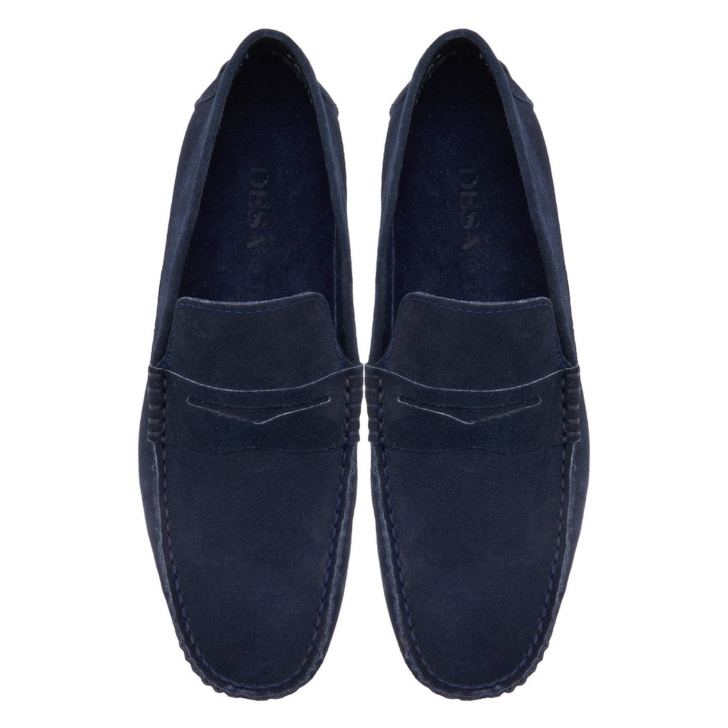 Lacivert Robert Erkek Süet Loafer