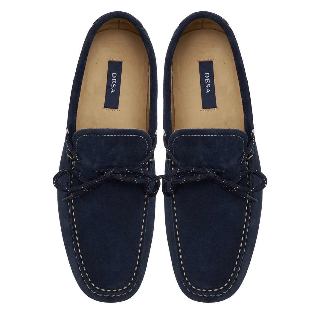 Lacivert Sole Erkek Süet Loafer
