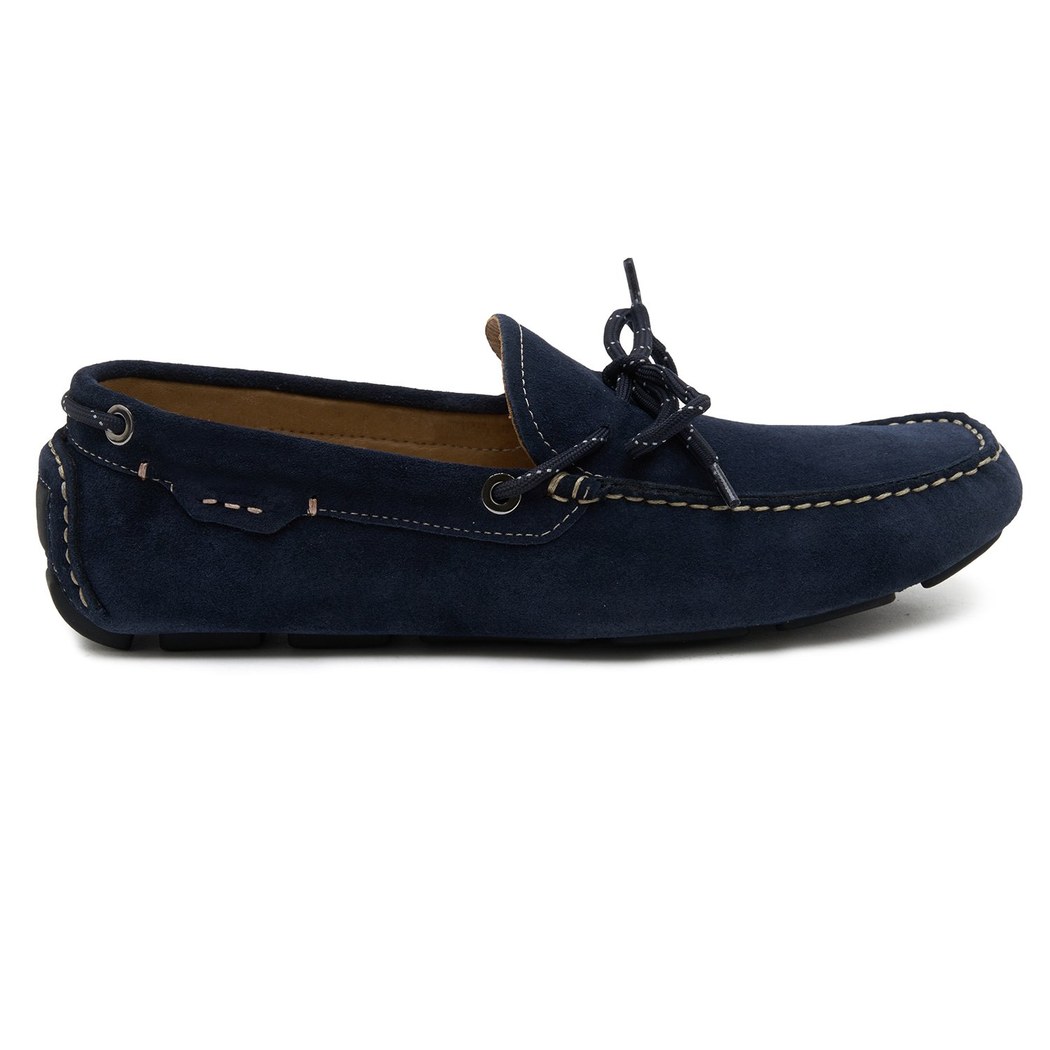 Lacivert Sole Erkek Süet Loafer
