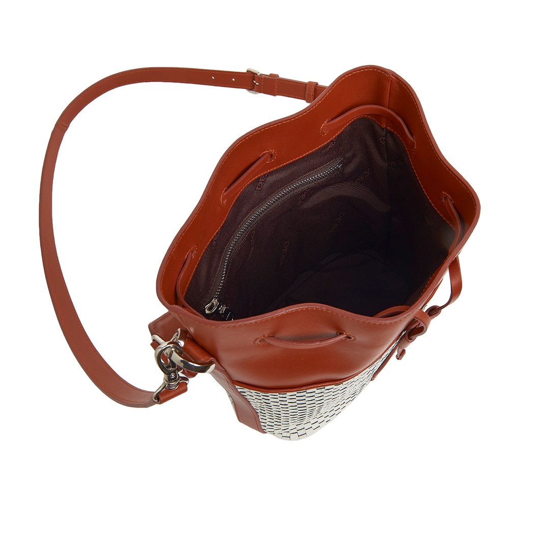 Lalla Kadın Örgülü Deri Omuz Askılı Çanta