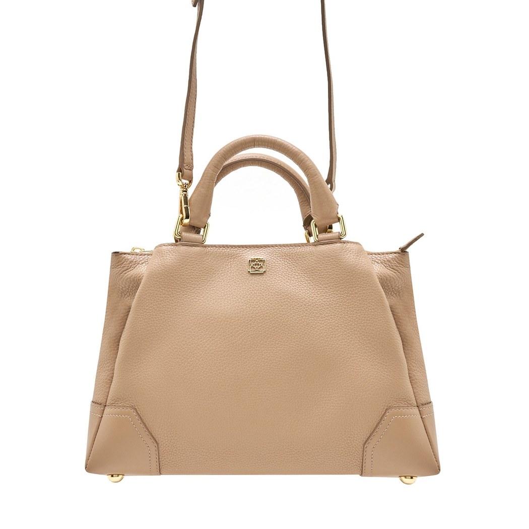 Laney Krem Kadın Deri Omuz Çantası