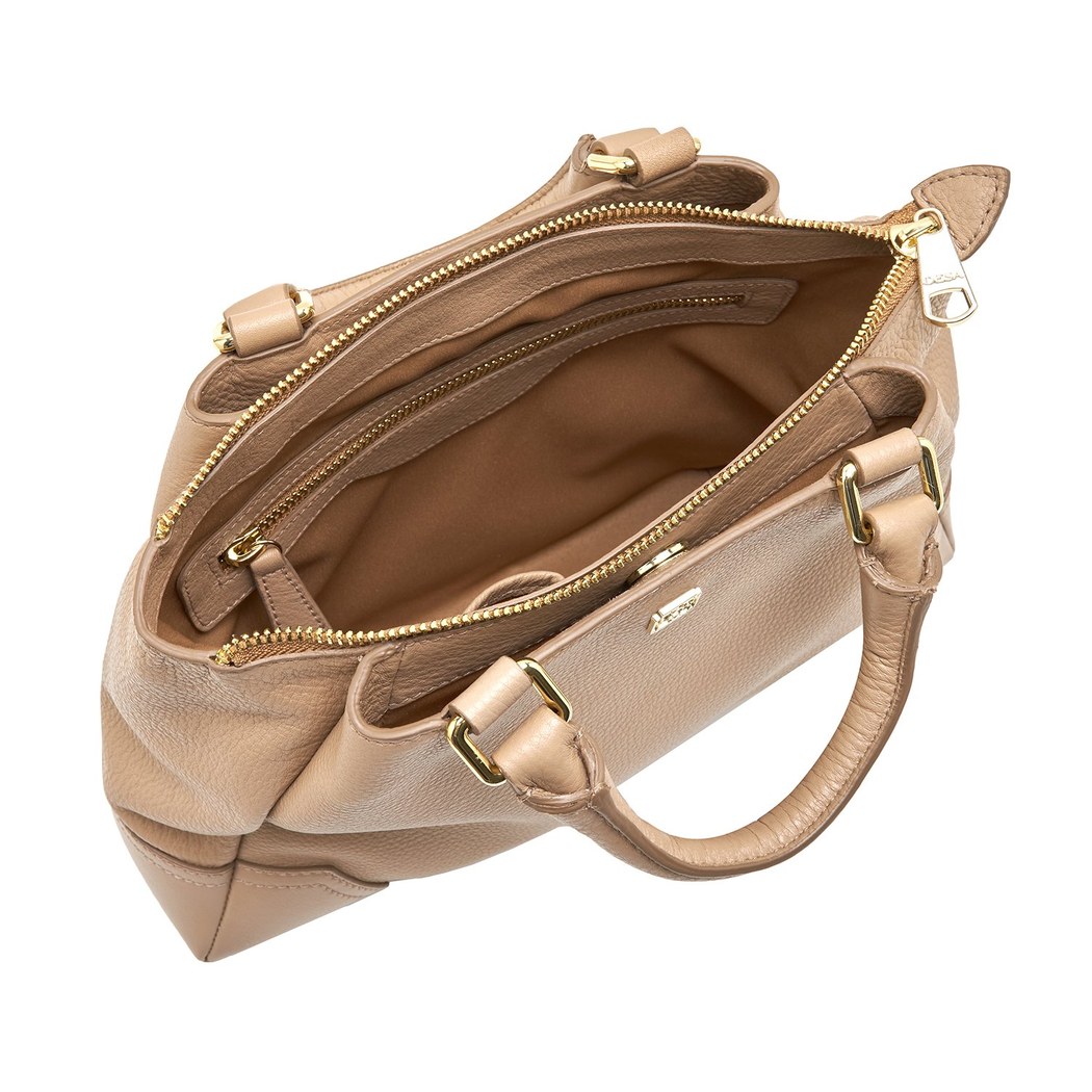 Laney Krem Kadın Deri Omuz Çantası