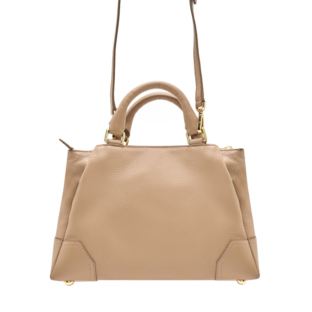 Laney Krem Kadın Deri Omuz Çantası