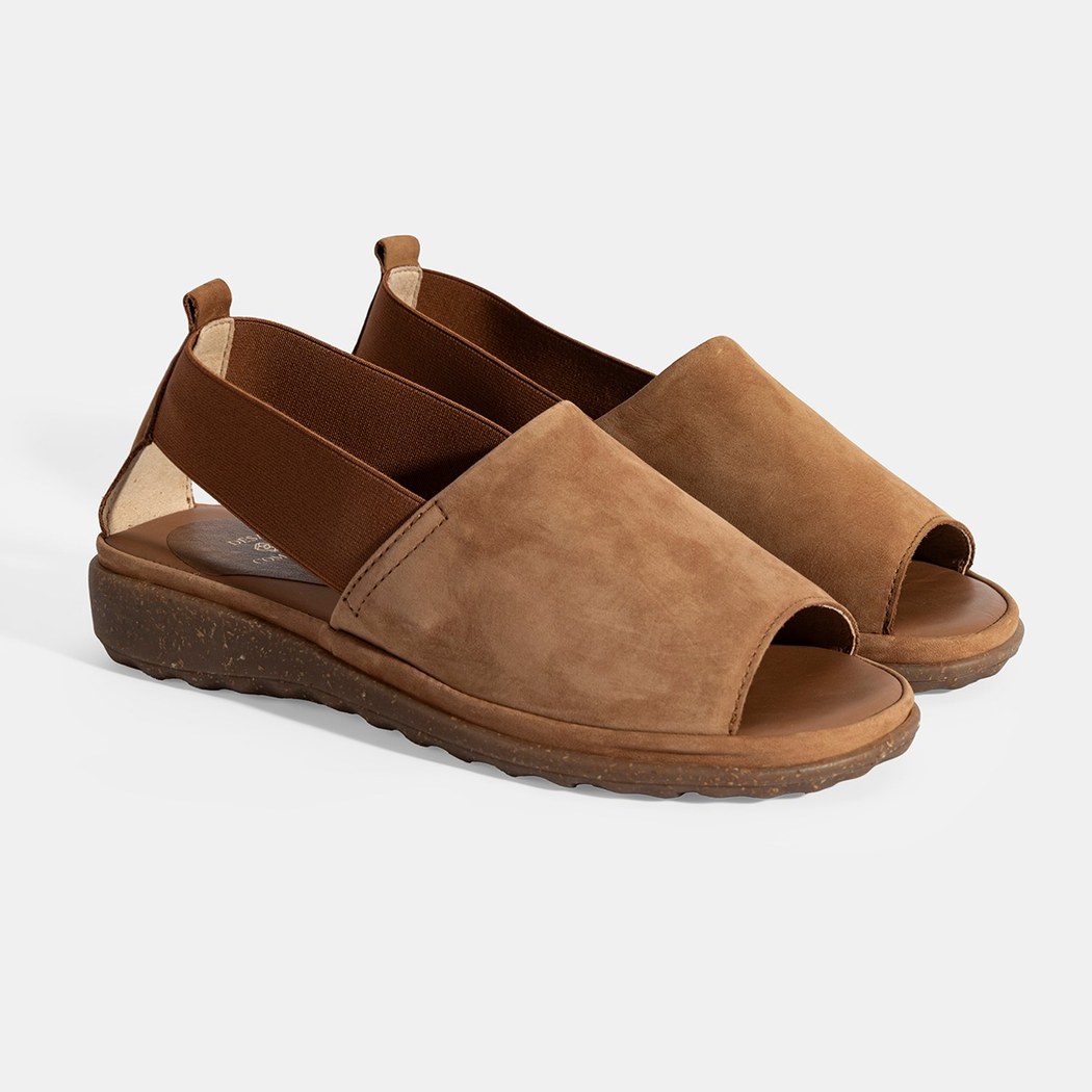 Laney Taba Kadın Nubuk DesaComfort Deri Sandalet