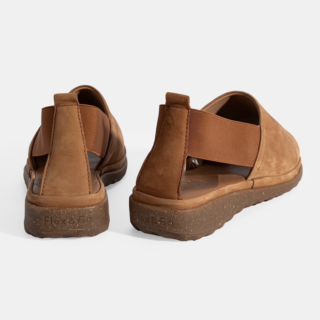 Laney Taba Kadın Nubuk DesaComfort Deri Sandalet