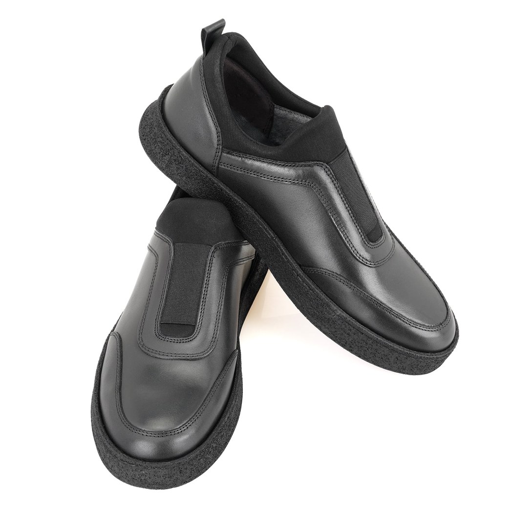 Larz Siyah Erkek Deri Günlük Ayakkabı