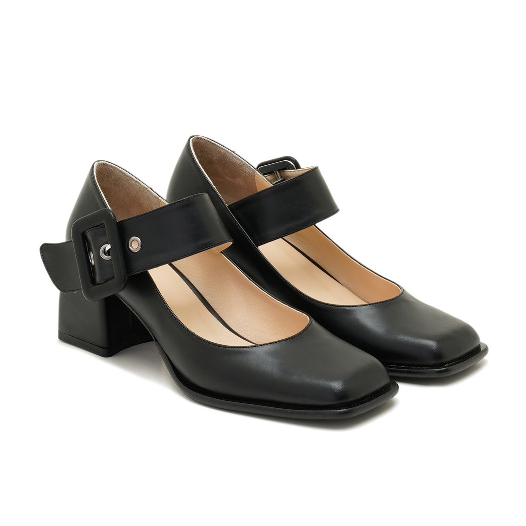 Lassia Siyah Kadın Mary Jane Ayakkabı