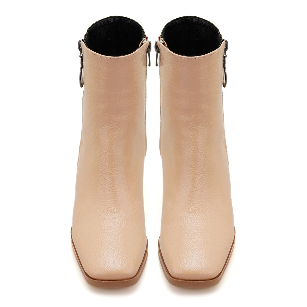Laura Krem Kadın Topuklu Bot