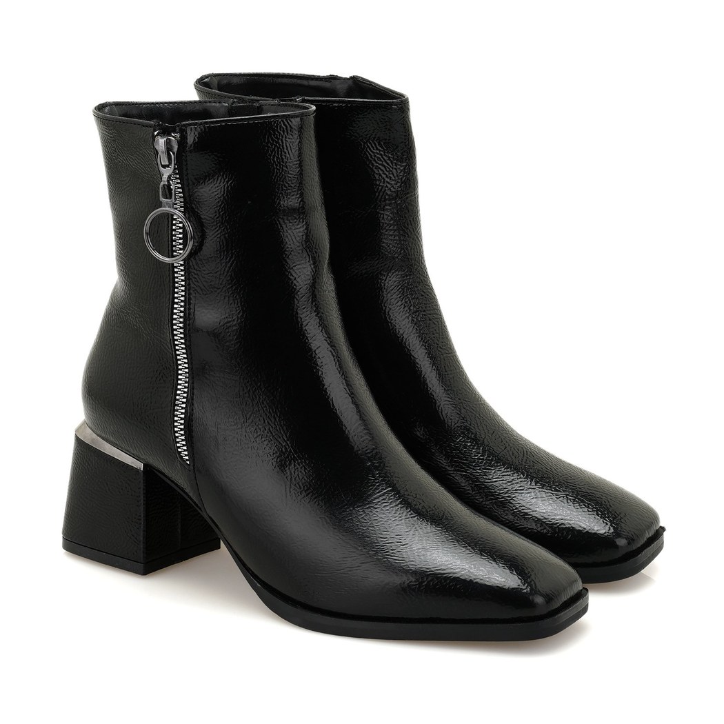 Laura Siyah Kadın Topuklu Bot