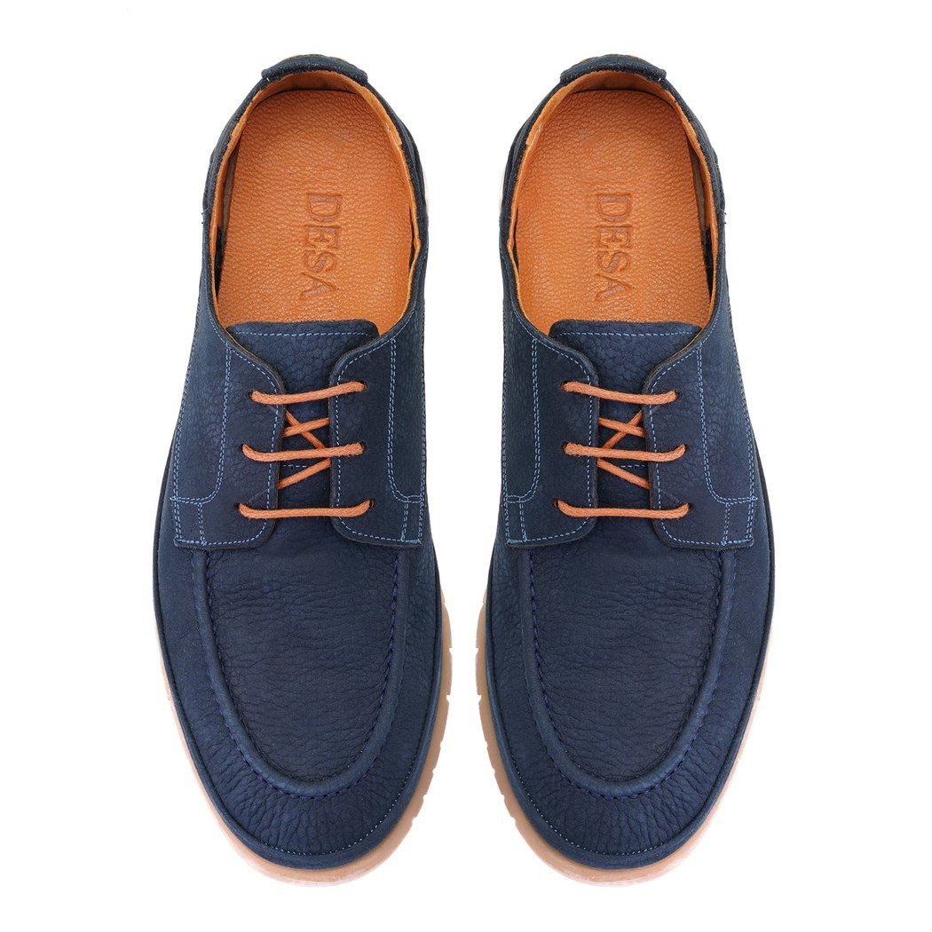 Layla Lacivert Erkek Deri Günlük Ayakkabı