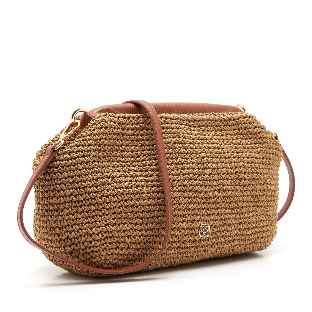 Lazuli Bej Kadın Hasır Clutch