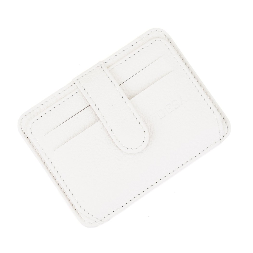 Lerona Beyaz Deri Kartlık