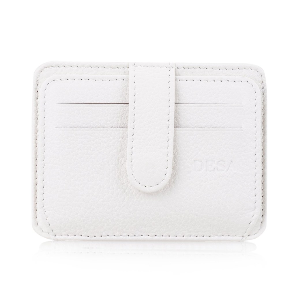 Lerona Beyaz Deri Kartlık