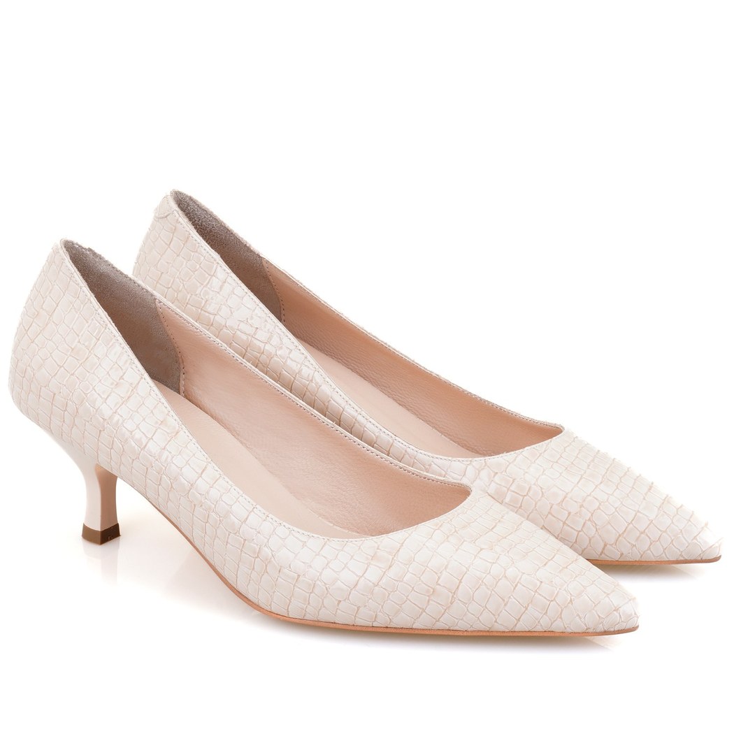 Lesley Bej Kadın Kısa Topuklu Ayakkabı