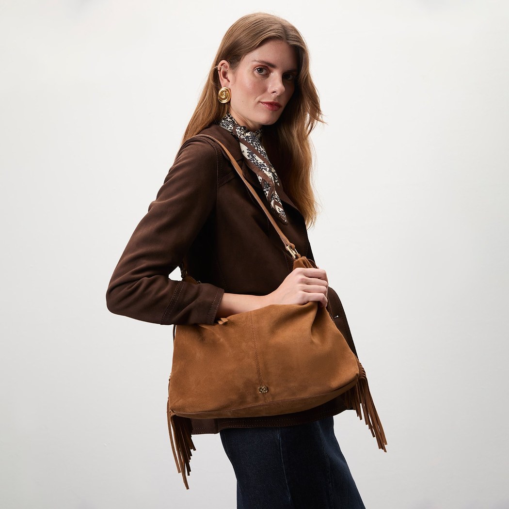 Letisya Taba Kadın Püsküllü Süet Çanta