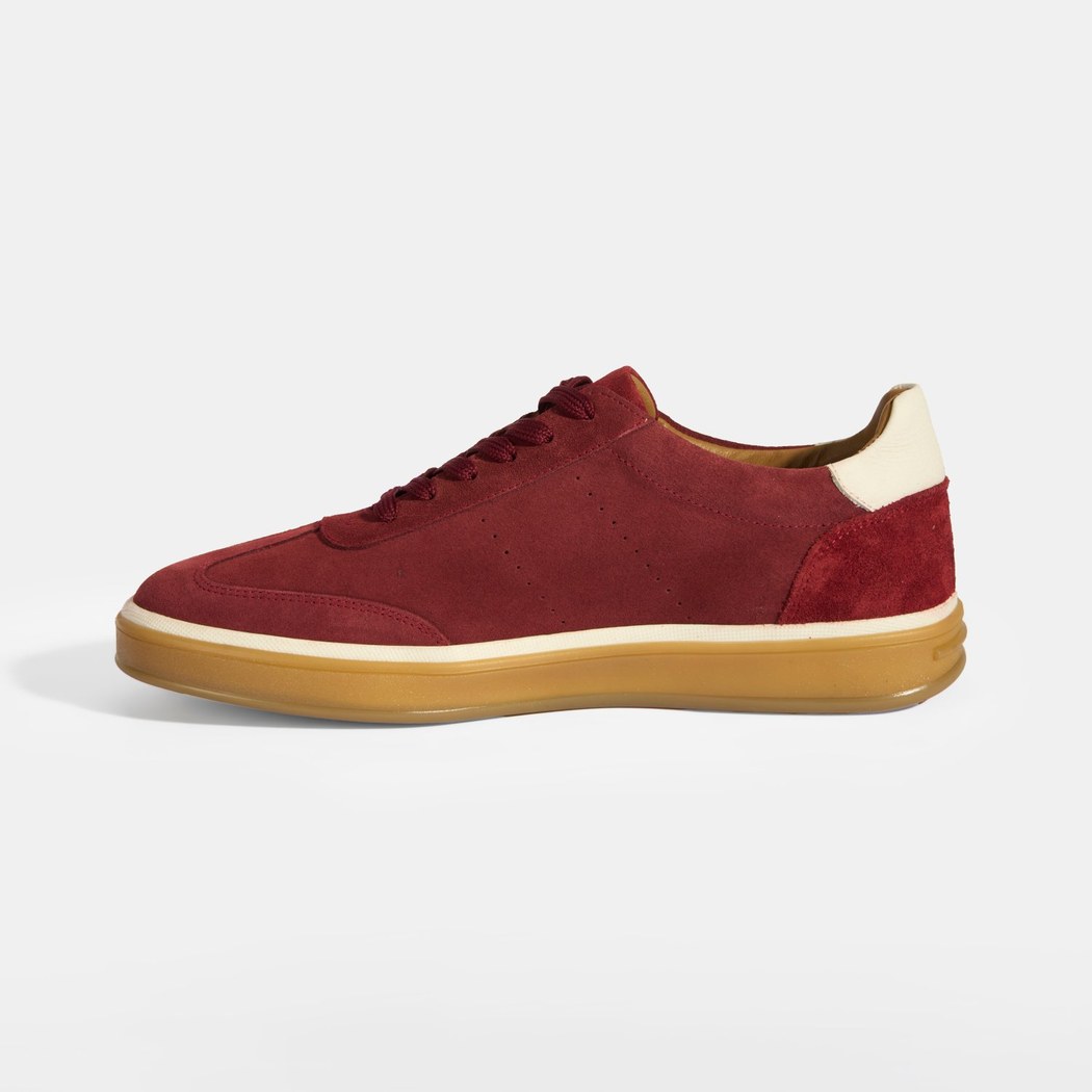 Lianra Bordo Erkek Süet Bağcıklı Günlük Ayakkabı