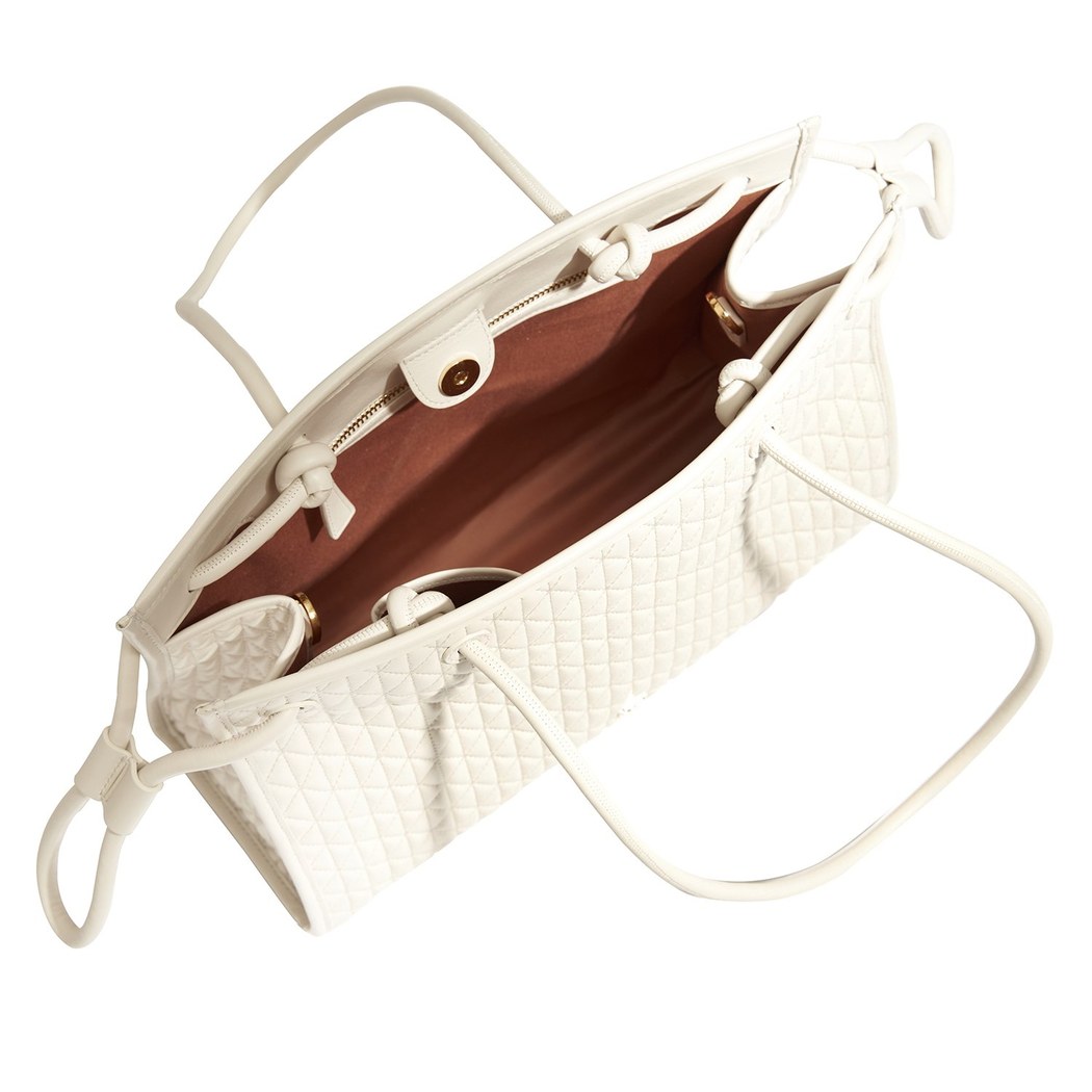 Linda Beyaz Kadın Deri Omuz Askılı Çanta