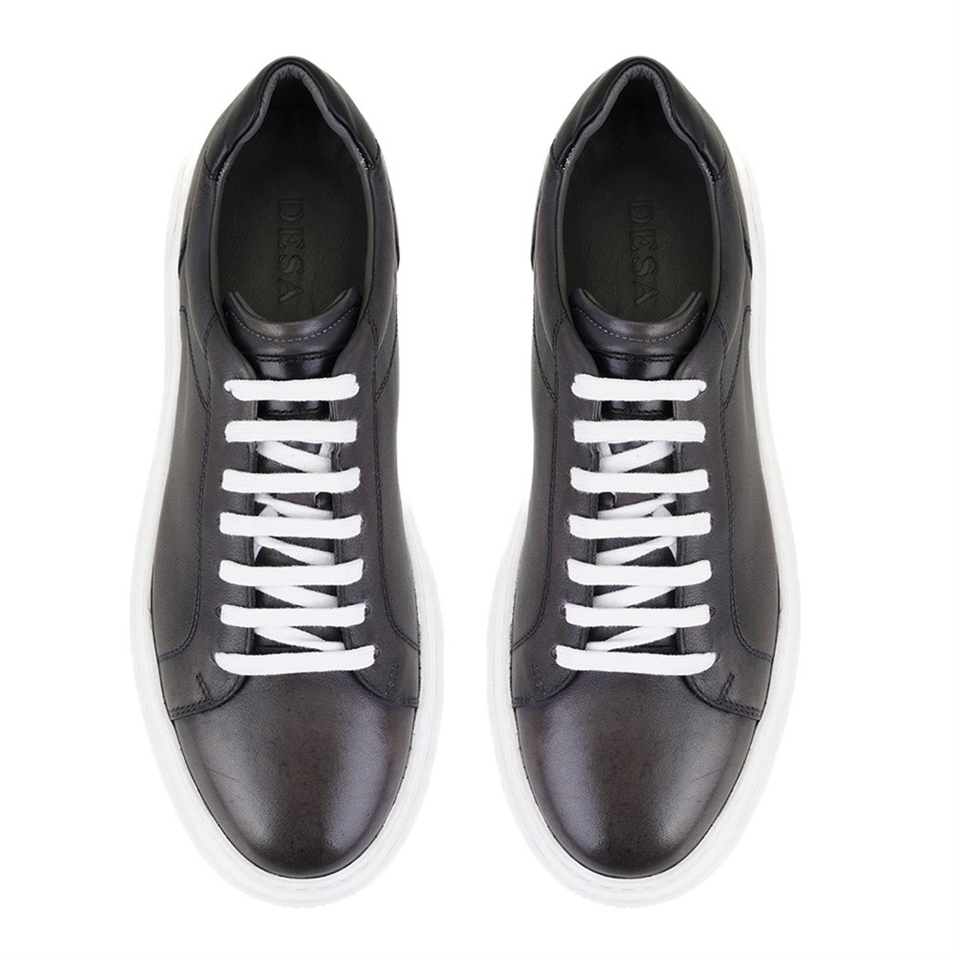 Lindon Gri Erkek Deri Spor Ayakkabı