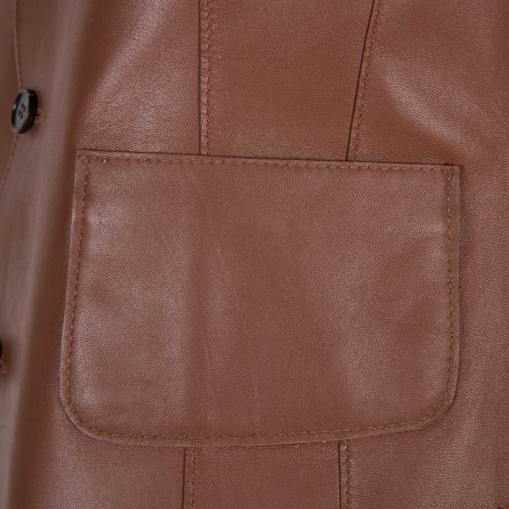 Liona Leopar Baskılı Kadın Çift Taraflı Yelek