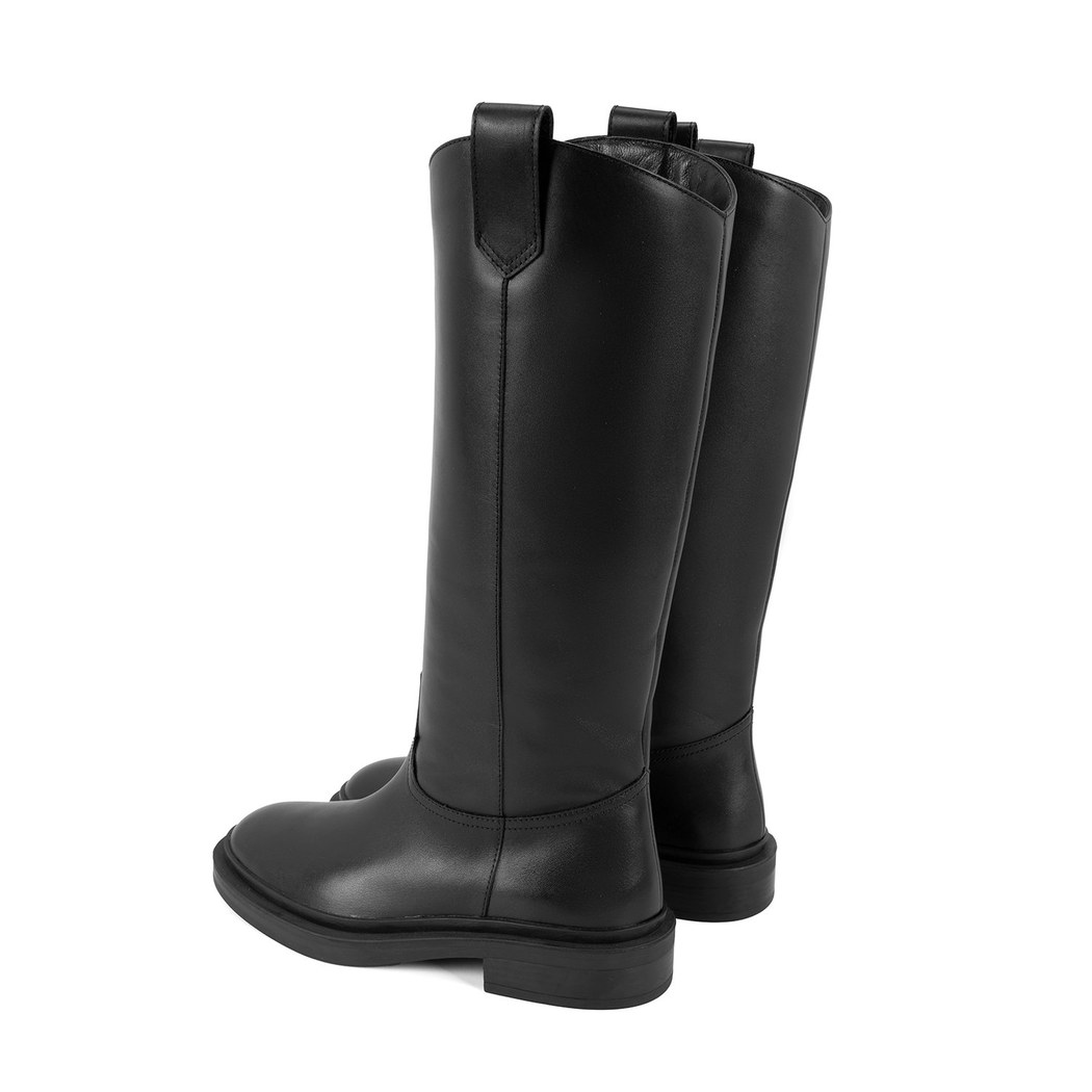 Loar Siyah Kadın Deri Çizme