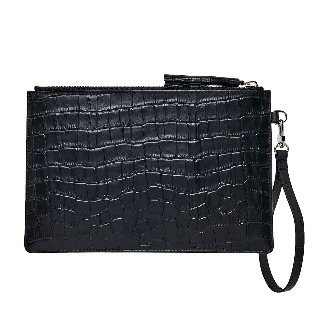 Lotus Kadın Kroko Baskılı Deri El Çantası