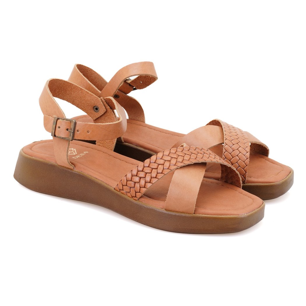 Lou Taba Kadın Deri Sandalet