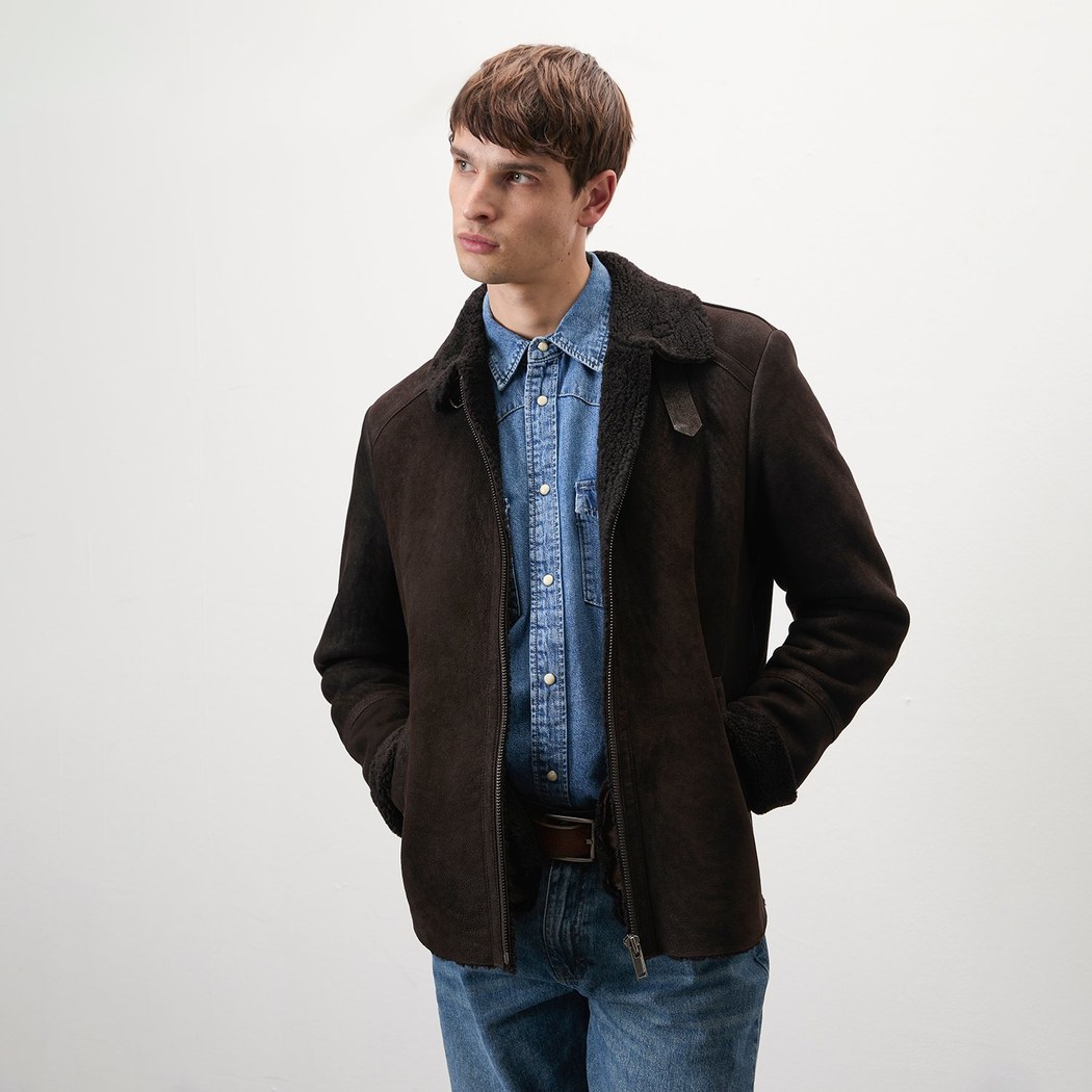 Lovisa Kahverengi Erkek Kürk Ceket