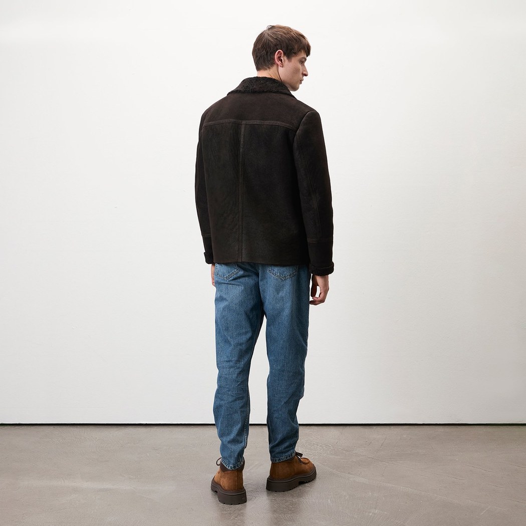 Lovisa Kahverengi Erkek Kürk Ceket