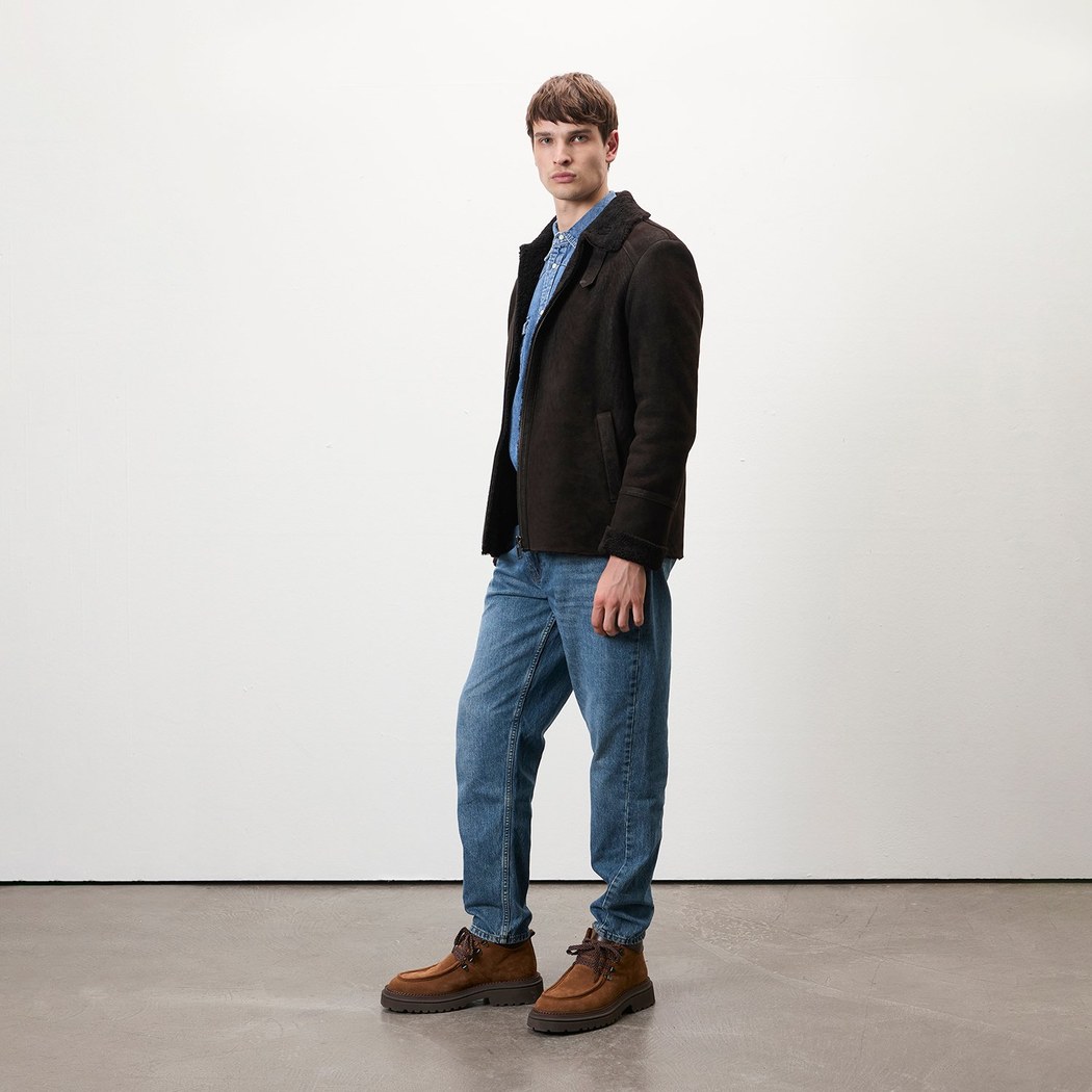 Lovisa Kahverengi Erkek Kürk Ceket