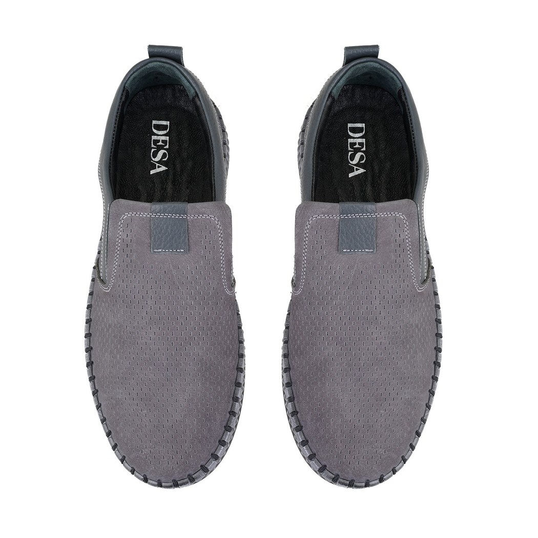 Lowell Gri Erkek Günlük Nubuk Deri Ayakkabı