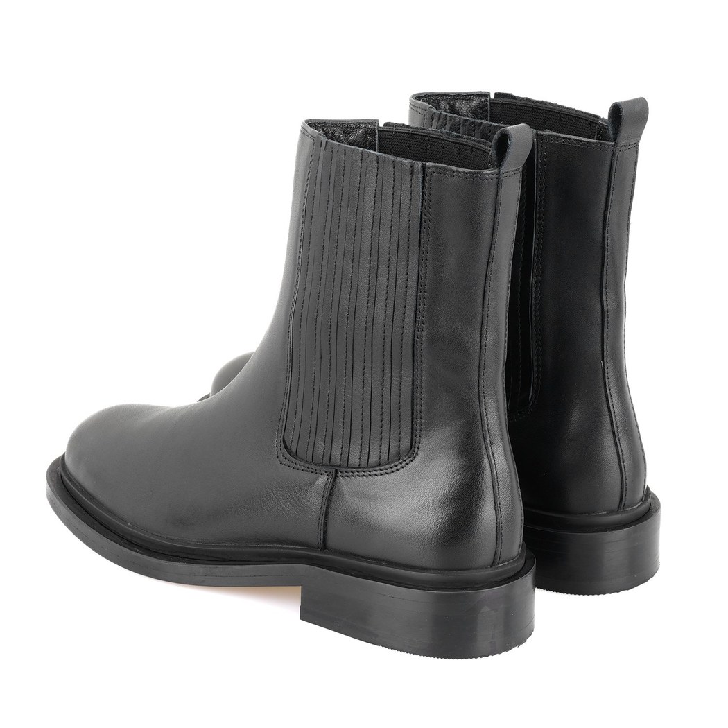 Luana Siyah Kadın Deri Bot