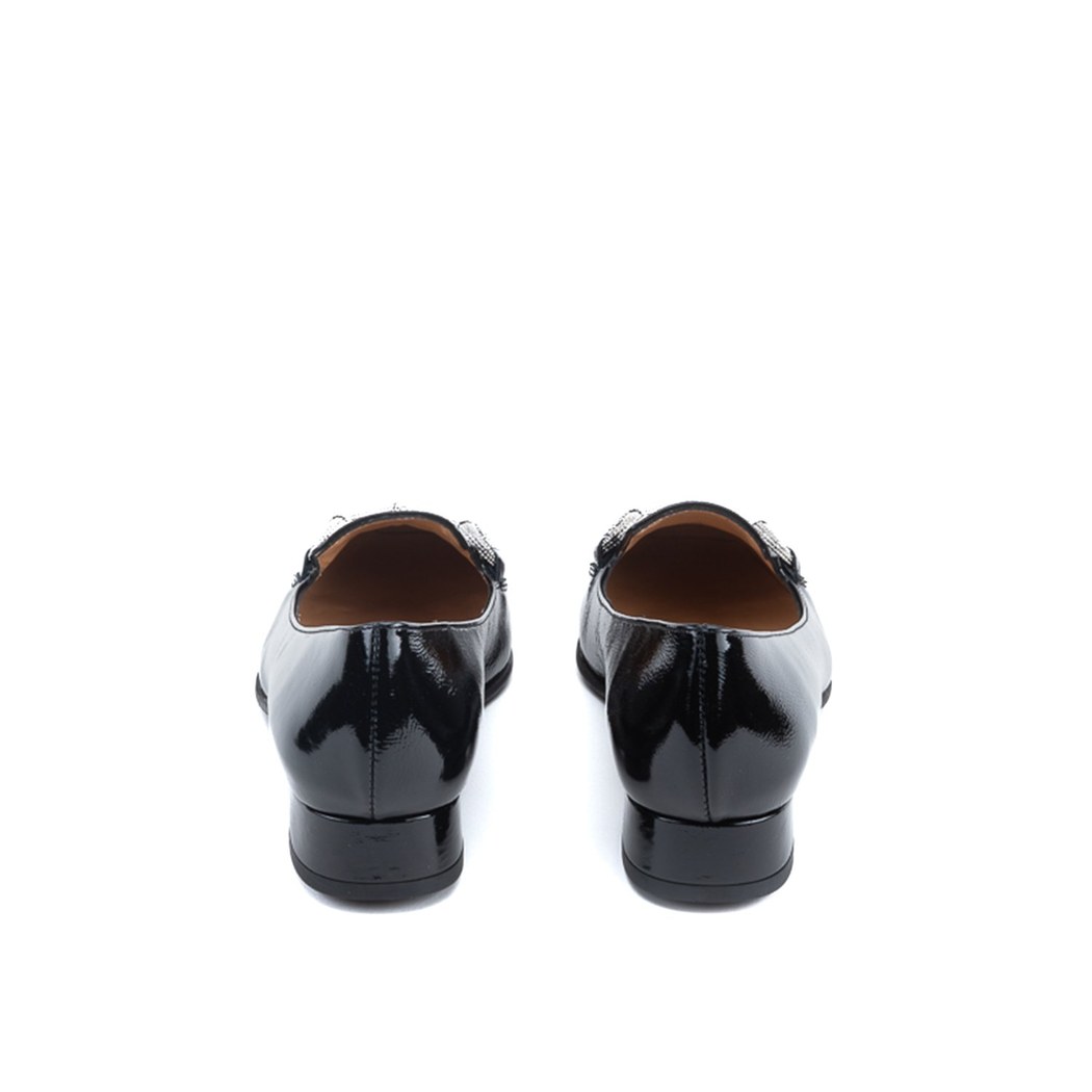 Luca Grossi Dafne Siyah Kadın Toka Aksesuarlı Topuklu Loafer