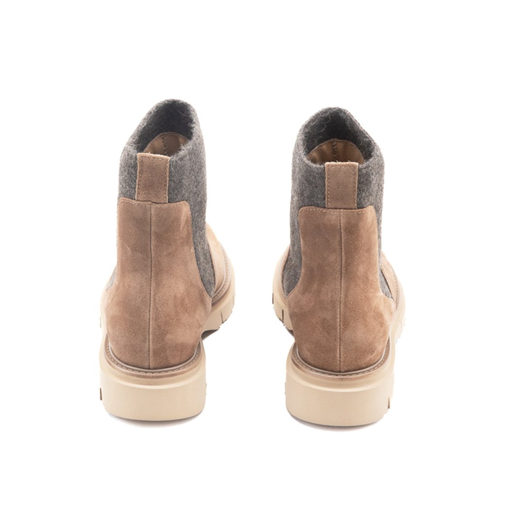 Luca Grossi Fedra Kahve Kadın Lastikli Chelsea Bot