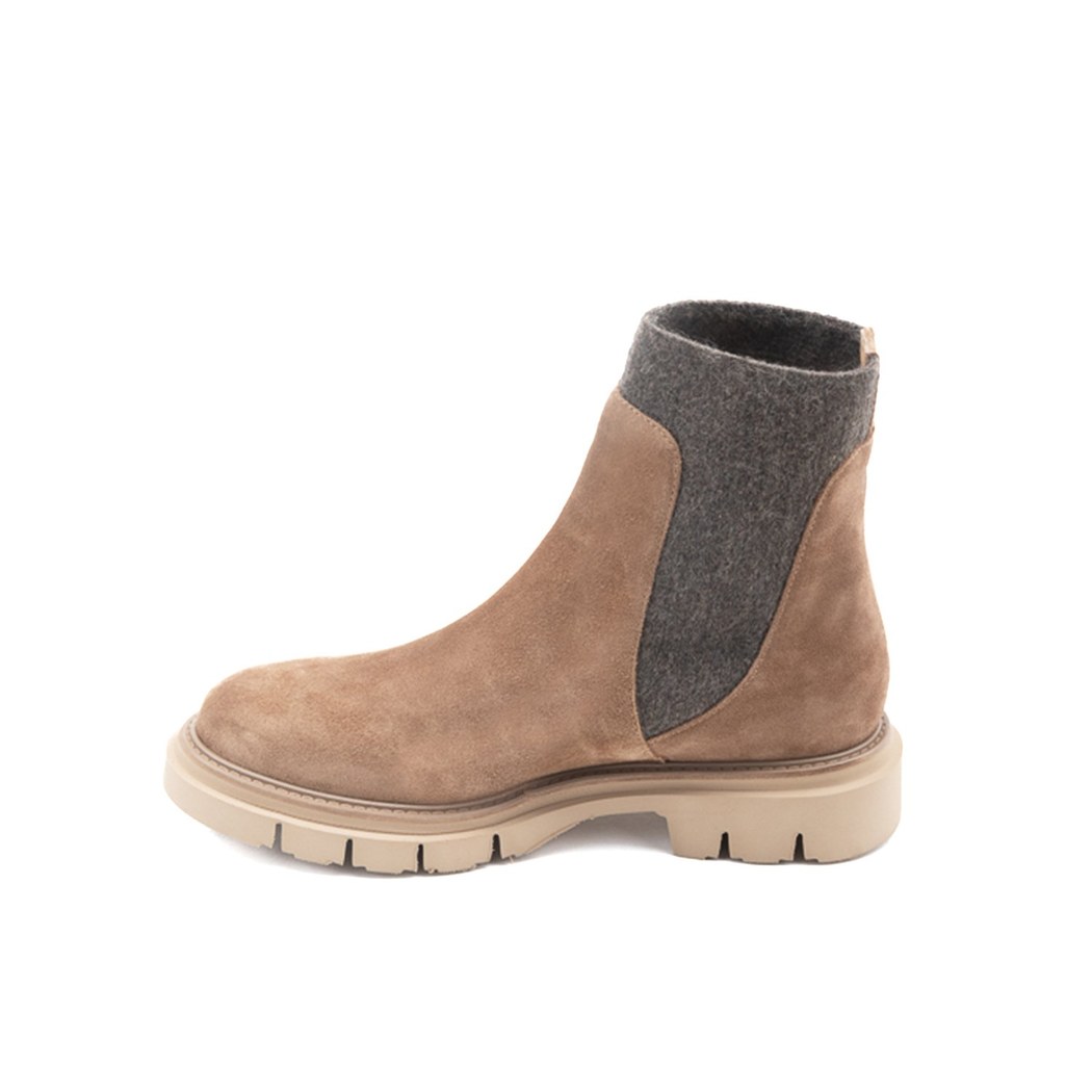 Luca Grossi Fedra Kahve Kadın Lastikli Chelsea Bot