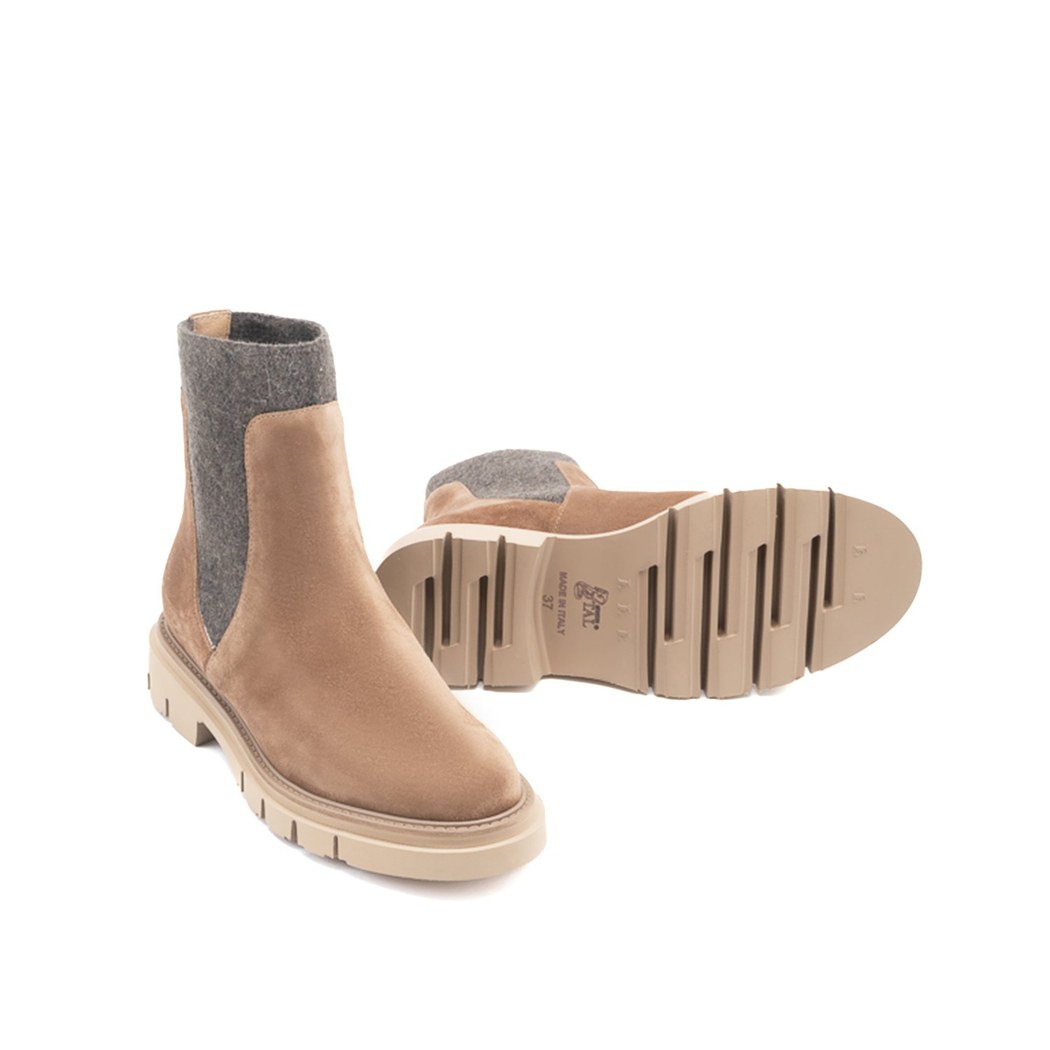 Luca Grossi Fedra Kahve Kadın Lastikli Chelsea Bot