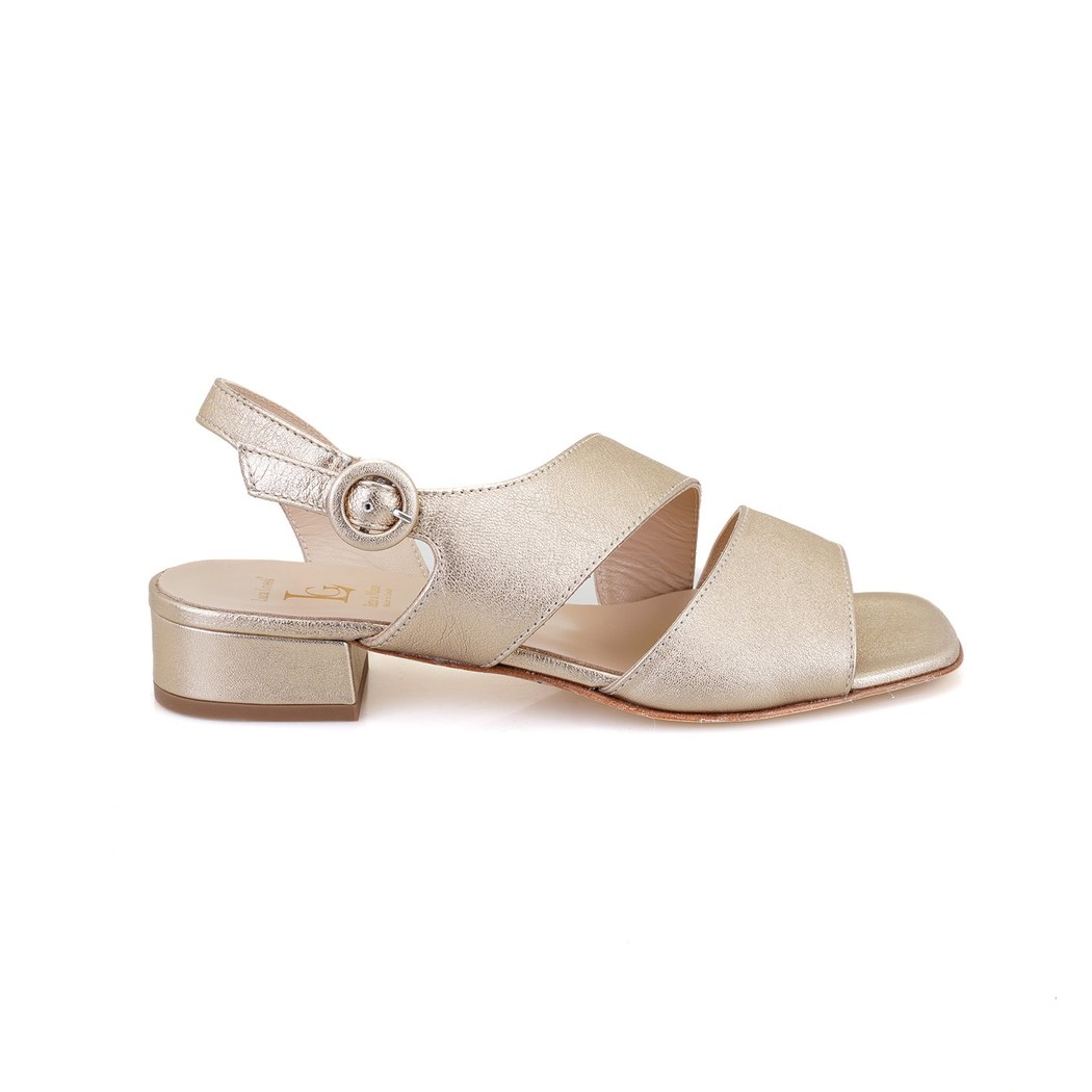 Luca Grossi Gold Kadın Ayarlanabilir Tokalı Sandalet