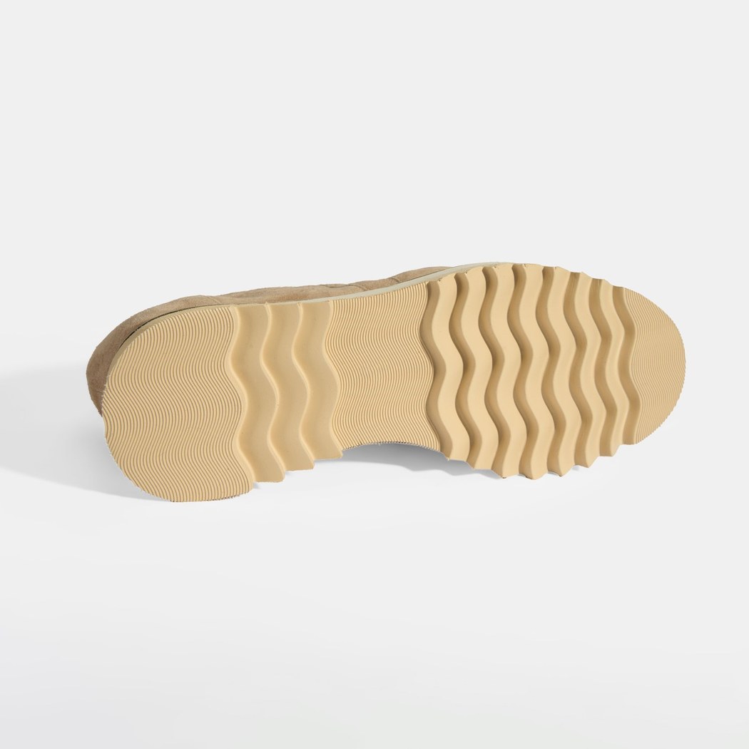 Luca Grossi Kadın Bej Bağcıklı Süet Spor Ayakkabı