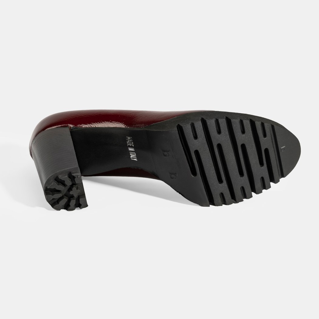 Luca Grossi Kadın Bordo Platform Topuklu Rugan Ayakkabı