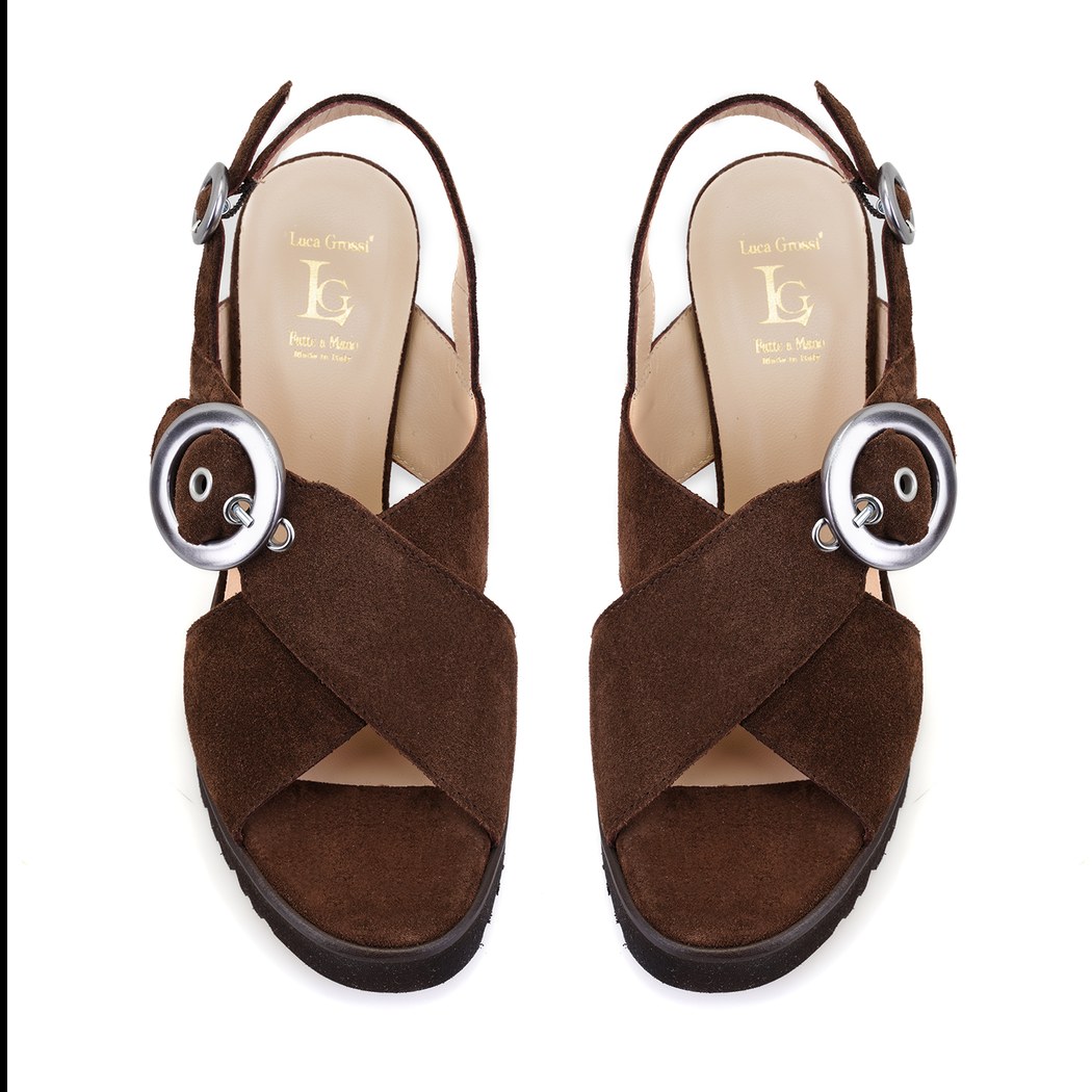 Luca Grossi Kadın Kahve Topuklu Sandalet