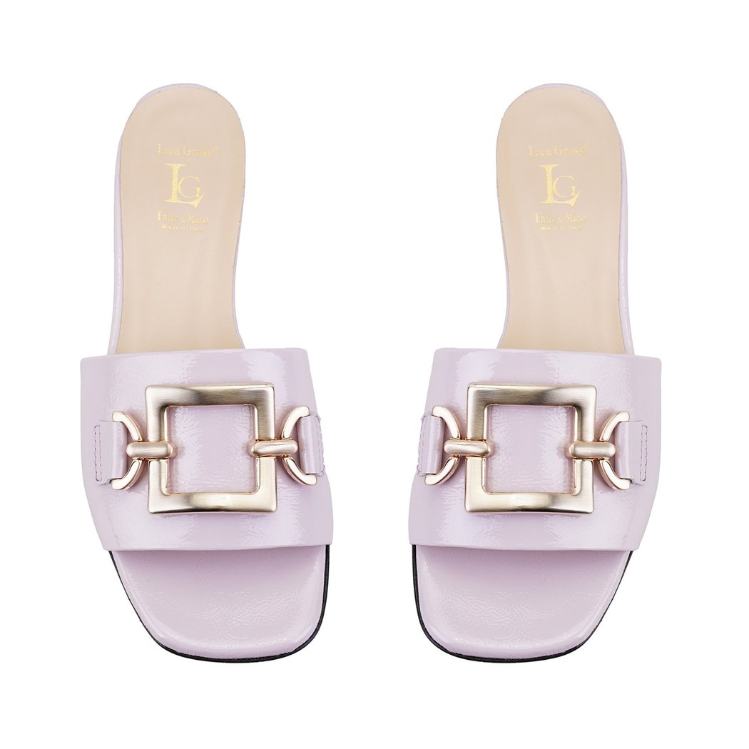 Luca Grossi Kadın Mor Topuklu Terlik