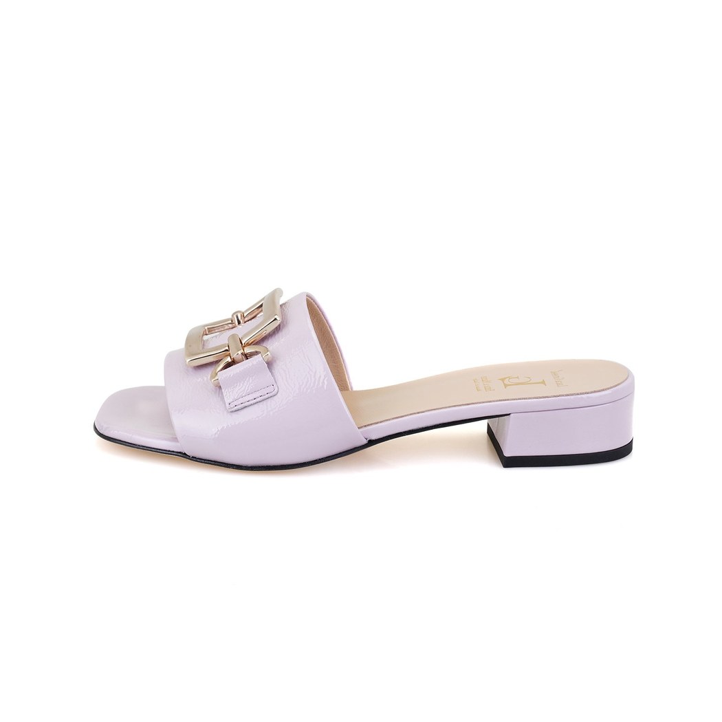 Luca Grossi Kadın Mor Topuklu Terlik